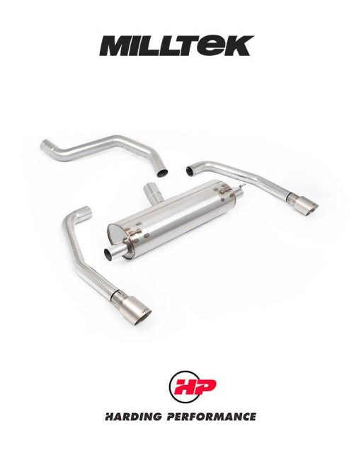 MILLTEK OPF/GPF Back System INEOS Grenadier Quartermaster B57/B58 3.0 I6 Turbo - Resonated - GT-90 Brushed Titanium Tips