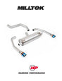 MILLTEK OPF/GPF Back System INEOS Grenadier Quartermaster B57/B58 3.0 I6 Turbo - Resonated - GT-90 Burnt/Blue Titanium Tips