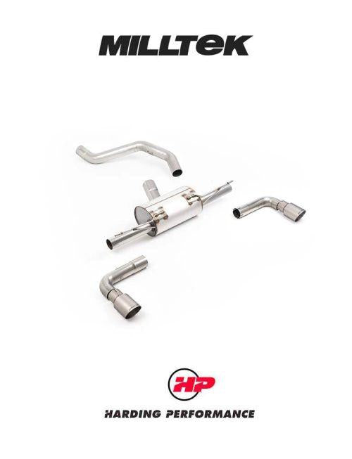 MILLTEK Non-Resonated OPF/GPF Back System INEOS Grenadier B57/B58 3.0 I6 Turbo - Road+ Part-Resonated - GT-90 Brushed Titanium Tips