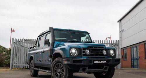 MILLTEK OPF/GPF Back System INEOS Grenadier Quartermaster B57/B58 3.0 I6 Turbo - Road+ Part-Resonated - GT-90 Polished Tips