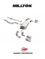MILLTEK OPF/Cat Back Land Rover Defender 110 3.0 I6 P400 - Non-resonated - GT-90 Titanium Trims