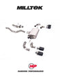 MILLTEK OPF/Cat Back Land Rover Defender 90 3.0 I6 P400 - Resonated - ECE Approved - Jet-90 Carbon Trims