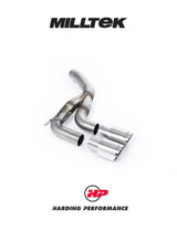 MILLTEK Rear Silencer(s) Land Rover Defender D200, D250 & D300 90, 110 & 130 (Diesel Models) - Twin JET-90 Carbon Trims