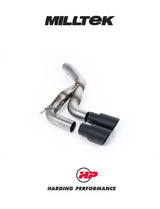 MILLTEK Rear Silencer(s) Land Rover Defender D200, D250 & D300 90, 110 & 130 (Diesel Models) - Twin GT-90 Cerakote Black Trims