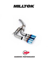 MILLTEK Rear Silencer(s) Land Rover Defender D200, D250 & D300 90, 110 & 130 (Diesel Models) - Twin GT-90 Burnt/Blue Titanium Trims