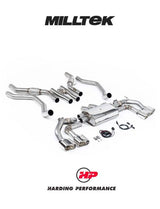 MILLTEK Cat-back Range Rover Sport P530 L461 4.4 Twin Turbo V8 - Polsihed Oval Tips