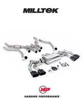 MILLTEK Cat-back Range Rover Sport P530 L461 4.4 Twin Turbo V8 - Polsihed Oval Tips