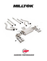 MILLTEK Cat-back Defender 130 5.0 V8 500PS - Non-resonated (louder) - None - GT-90 Polished Tips