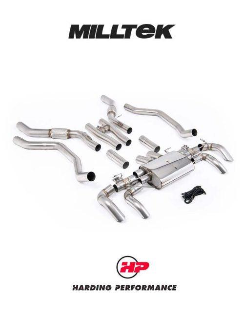 MILLTEK Particulate Filter-back Range Rover P530 4.4L V8 Twin Turbo - Long - NC11 Engine / Dual Valve (2024-) - Non-resonated
