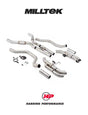 MILLTEK Particulate Filter-back Range Rover P530 4.4L V8 Twin Turbo - Long - NC10 Engine / Single Valve (2022-2023) - Non-resonated
