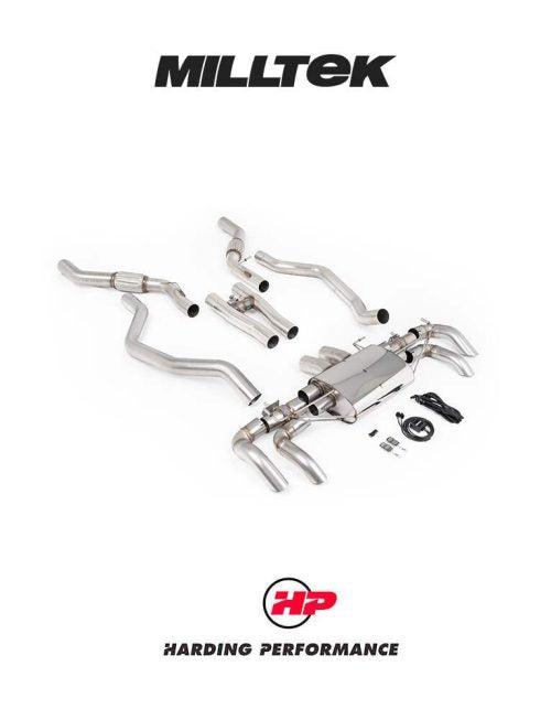 MILLTEK Particulate Filter-back Range Rover P530 4.4L V8 Twin Turbo - Short - NC10 Engine / Single Valve (2022-2023) - Resonated