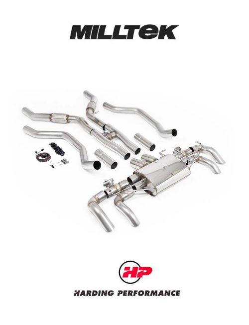 MILLTEK Particulate Filter-back Range Rover P530 4.4L V8 Twin Turbo - Long - NC10 Engine / Single Valve (2022-2023) - Resonated