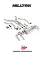 MILLTEK Particulate Filter-back Range Rover P530 4.4L V8 Twin Turbo - Long - NC10 Engine / Single Valve (2022-2023) - Resonated