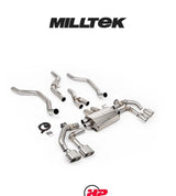 MILLTEK Range Rover Sport P400 Cat-back L461 3.0 i6 - Polished Oval Tips