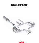 MILLTEK Cat Back Mini R52 Cooper S Convertible - Non-resonated / Race