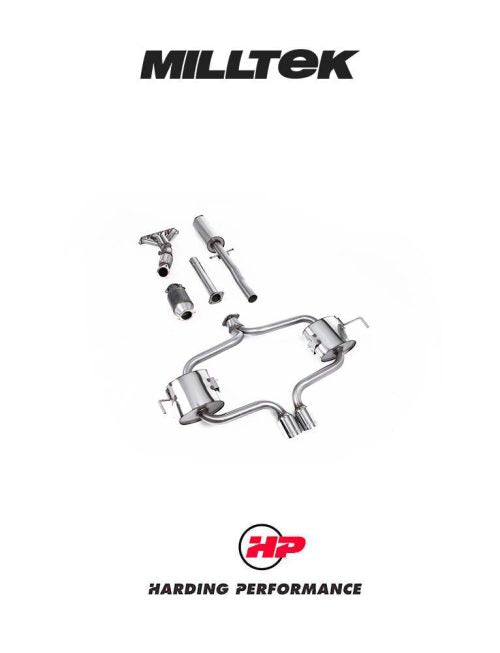 MILLTEK Full System Including Hi Flow Sports Cat Mini R53 Cooper S - Resonated