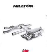 MILLTEK Cat Back Mini R56 Cooper S Twin - Non-resonated - Twin Round Tailpipes