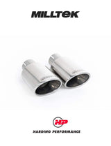 MILLTEK Cat Back Mini R56 Cooper S Twin - Resonated - Twin Oval Tailpipes