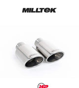 MILLTEK Cat Back Mini R56 Cooper S Twin - Non-resonated - Twin Round Tailpipes