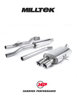MILLTEK Cat Back Mini R56 Cooper S Twin - Non-resonated - Twin Oval Tailpipes