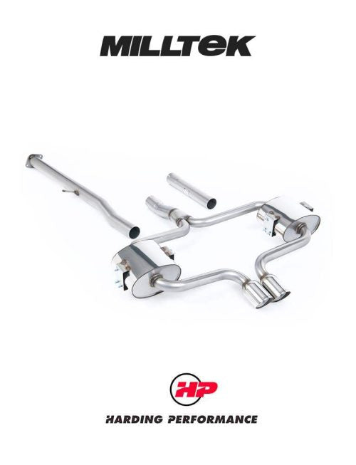 MILLTEK Cat Back Mini R52 Cooper S Convertible - Non-resonated / Race