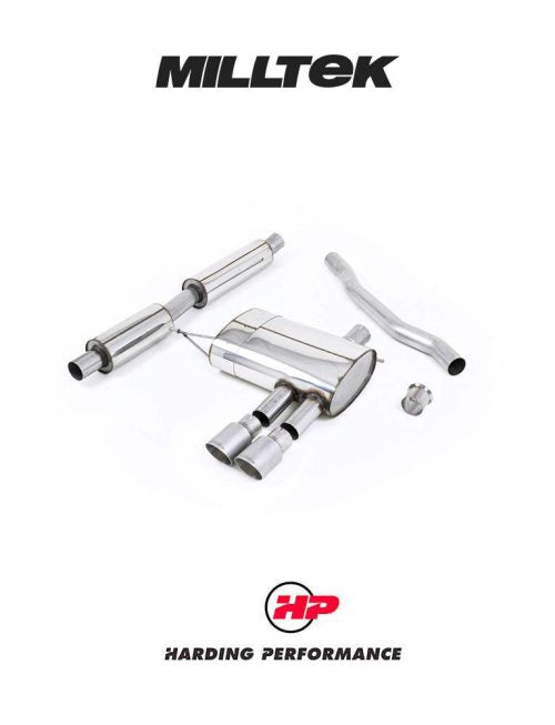 MILLTEK Resonated Cat-back – Mini F56 Cooper S - Titanium