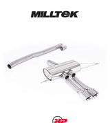 MILLTEK OPF Back System Cooper S F66 2.0T B48 - Resonated - GT-100 Cerakote Black Tips