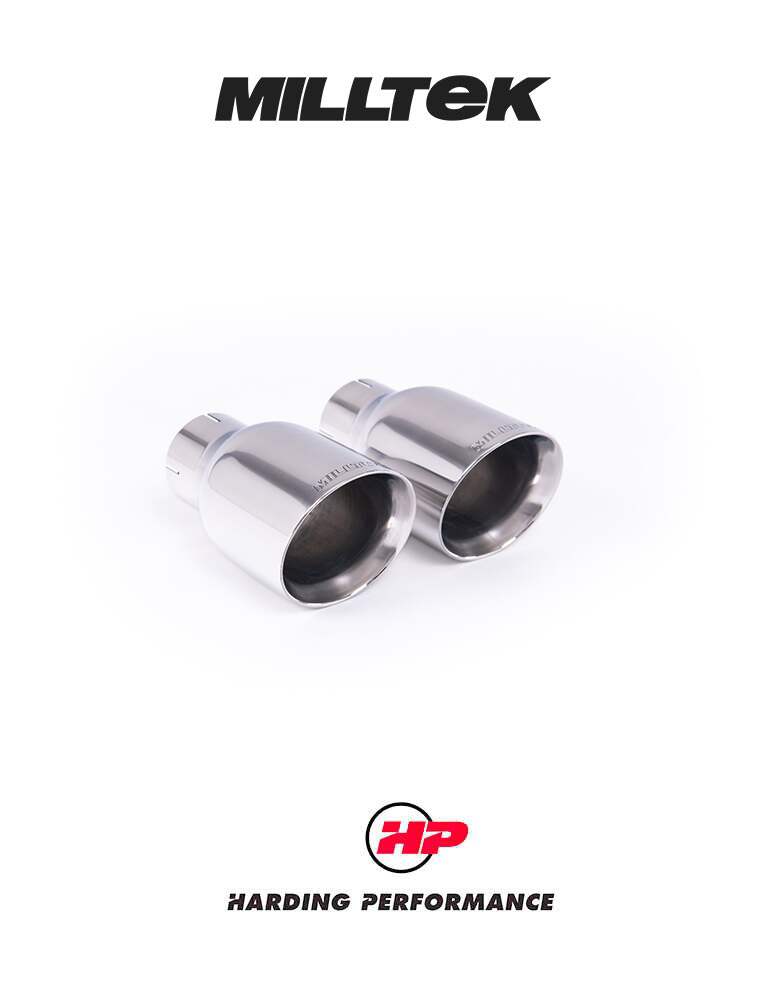 MILLTEK OPF Back System Cooper S F66 2.0T B48 - Resonated - GT-100 Cerakote Black Tips