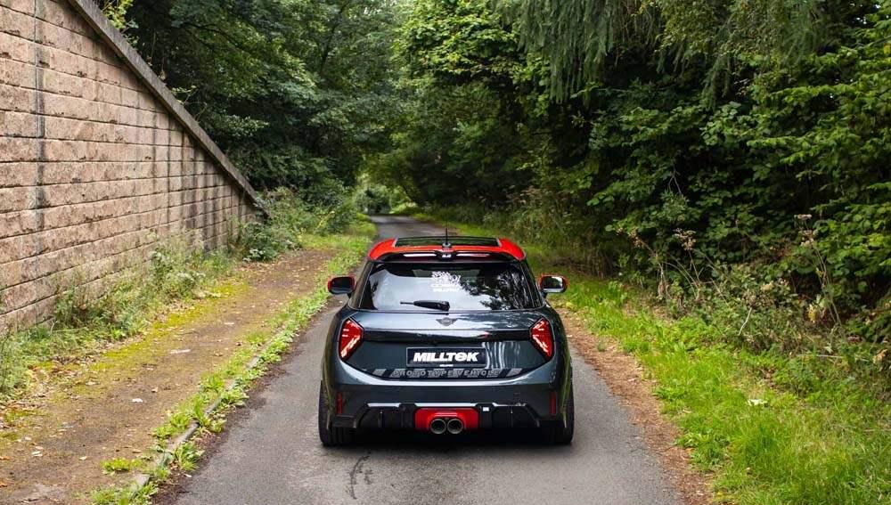 MILLTEK OPF Back System Cooper S F66 2.0T B48 - Resonated - GT-100 Cerakote Black Tips