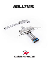 MILLTEK OPF Back System Cooper S F66 2.0T B48 - Resonated - GT-100 Burnt/Blue Titanium Tips