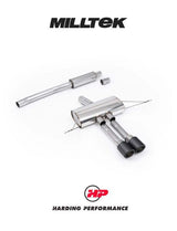 MILLTEK OPF Back System Cooper S F66 2.0T B48 - Resonated - JET-100 Carbon Tips