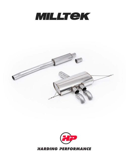MILLTEK OPF Back System Cooper S F66 2.0T B48 - Resonated - Downturn Tips