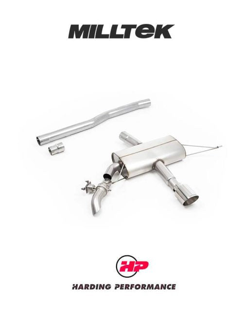 MILLTEK OPF-back Mini Mk4 JCW F66 - Non Resonated - Polished Tip