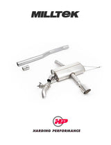 MILLTEK OPF-back Mini Mk4 JCW F66 - Resonated - Polished Tip