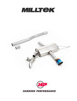MILLTEK OPF-back Mini Mk4 JCW F66 - Non Resonated - Burnt/Blue Titanium Tip