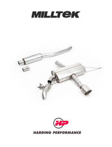 MILLTEK OPF-back Mini Mk4 JCW F66 - Resonated - Brushed Titanium Tip