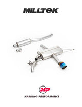 MILLTEK OPF-back Mini Mk4 JCW F66 - Resonated - Burnt/Blue Titanium Tip