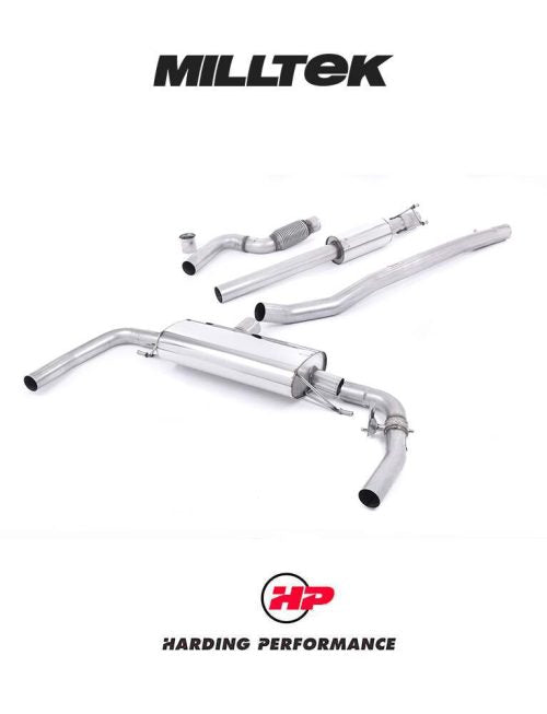 MILLTEK Cat-back – Mercedes CLA-Class CLA45 AMG 2.0 Turbo - Resonated - Valved
