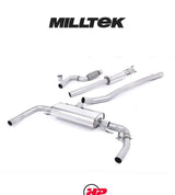 MILLTEK Cat-back – Mercedes CLA-Class CLA45 AMG 2.0 Turbo - Non-resonated - Non-valved