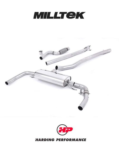 MILLTEK Cat-back – Mercedes CLA-Class CLA45 AMG 2.0 Turbo - Non-resonated - Valved