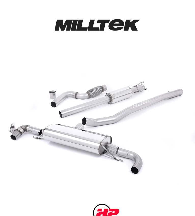 MILLTEK Cat-back – Mercedes A-Class A45 AMG 2.0 Turbo - Resonated - Valved