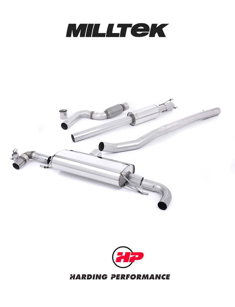 MILLTEK Cat-back – Mercedes A-Class A45 AMG 2.0 Turbo - Non-resonated - Non-valved
