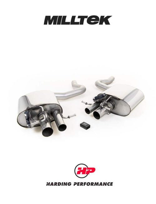 MILLTEK Rear Silencers – Mercedes C63 S - Without Factory Valves