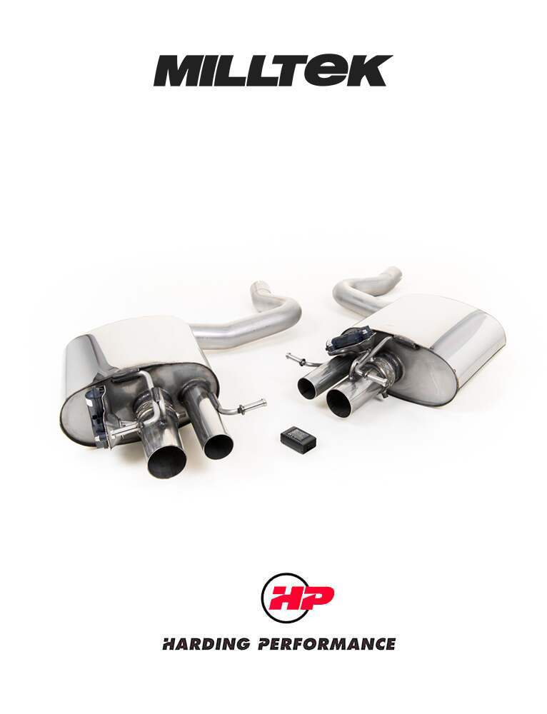 MILLTEK Rear Silencers – Mercedes C63 S - Without Factory Valves