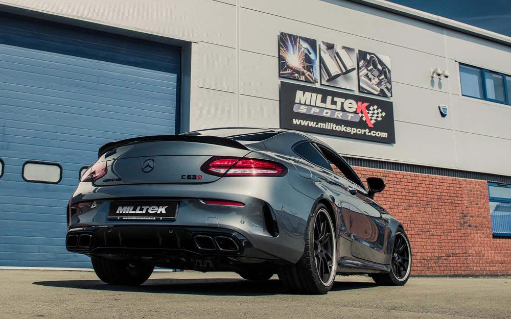 MILLTEK Rear Silencers – Mercedes C63 S - Without Factory Valves