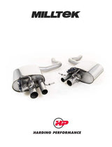 MILLTEK Rear Silencers – Mercedes C63 S - With Factory Valves