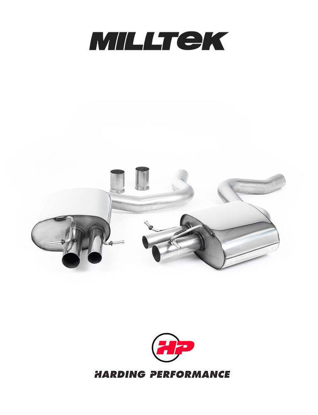 MILLTEK Rear Silencers – C-Class C63 & C63 S, EC-Approved – Non-Valved (For Vehicles with out Factory Valve Control System As Standard) [SSXMZ123]