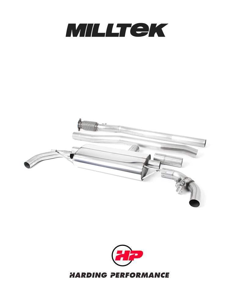 MILLTEK Non-resonated Valved System to suit OE Tailpipes Mercedes A35 (Hatch only)[SSXMZ125]
