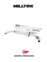 MILLTEK Non-resonated Valved System to suit OE Tailpipes Mercedes A35 (Hatch only)[SSXMZ125]