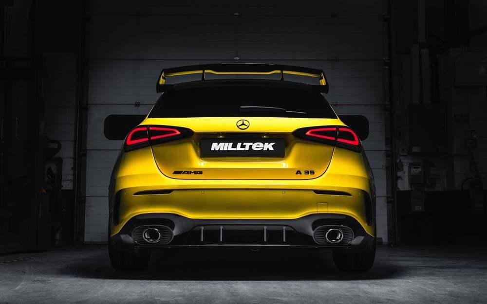 MILLTEK Cat-back Valved Race System To Suit OE Tailpipes Mercedes A35 (Hatch only)[SSXMZ129]
